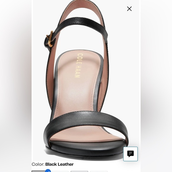 NIB Cole Haan Josie Wedge Sandal in Black - Picture 3 of 10
